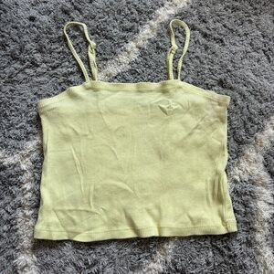 Aerie Spring Green Ribbed Tank Top